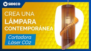 🛋️ Crea en tu Láser CO2 con los vectores CNC gratuitos de SIDECO | Lámpara contemporánea