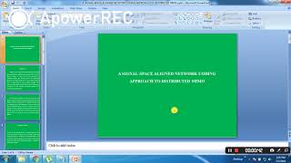 IEEE 2017-2018 SIGNAL PROCESSING A SIGNAL SPACE ALIGNED NETWORK CODING APPROACH TO DISTRIBUTED MIMO