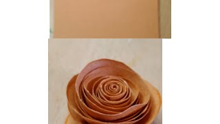 How to make a paper rose in 5 minutes  #trending #diy #papercraft #craft #art