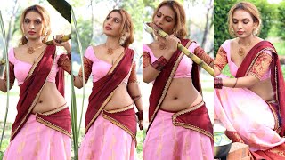 Tamil actress gayathri moorthy latest hot saree photoshoot video🌹🤗#gayathri moorthy#instareels