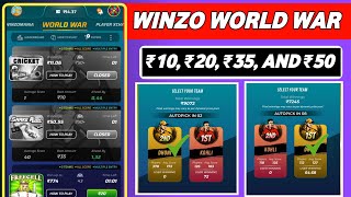 winzo world war trick today || winzo me world war ₹100 ka match win kaise kare || #ap2earn