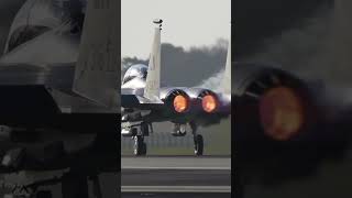 🔥 Que te parece el despegue de esta aeronave supersónica F-15 Strike Eagle  #aviacionmilitar #aereos