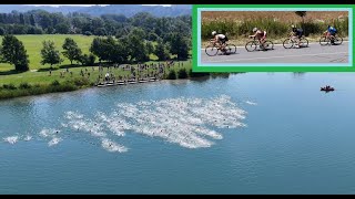 OSECKÝ TRIATLON 2024 - DJI mini 4 PRO - sestřih (plavání a cyklistika)