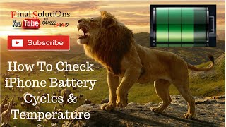 How to check iPhone Battery Cycle, Health and Temperature from Macintosh