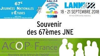 Souvenirs des 67èmes JNE 2018 de Lannion