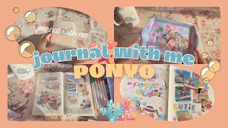 ♡ー journal with me : ponyo 🍥 | cozy & comfy 🫧 silent vlog 🍃