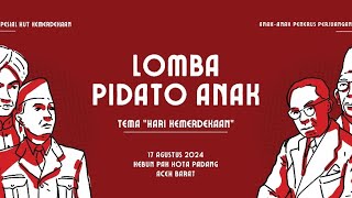 live lomba pidato kemerdekaan || kota padang