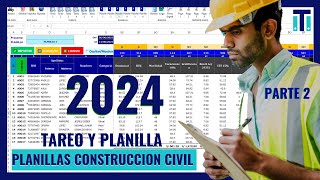 ✅ Como hacer una planilla de Salarios | Sistema de planillas Construcción Civil 2024 *PARTE 2*