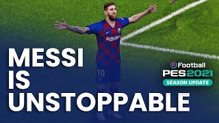 Barcelona in Matchday  | Messi is Unstoppable | pes 2021 |ele1 gamer