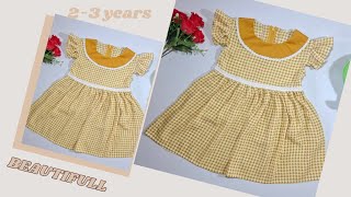 Very Easy Baby Frock Cutting and Stitching