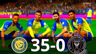 MESSI, RONALDO, MBAPPE, NEYMAR, ALL STARS | AL NASSR 35-0 INTER MIAMI