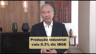 Produção industrial cai 0,3% diz IBGE