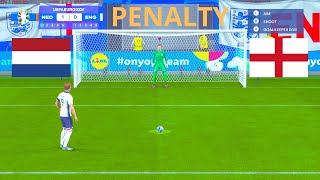 ENGLAND vs NETHERLANDS - Penalty Shootout | UEFA Euro 2024 - Semi - Final | FC 24 Gameplay