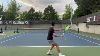 [Road to the Nationals] NTRP 4.5/4.0 Tennis - Meer Deer singles training with Storm