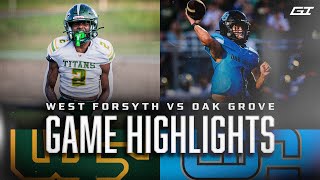 West Forsyth vs Oak Grove | Barnburner in Midway highlighted Week 2 | NCHSAA FB 2023