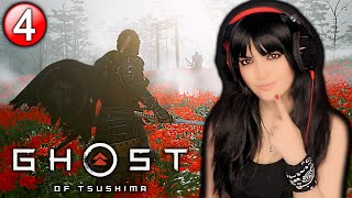 GOING STEALTH | Ghost Of Tsushima Gameplay Part 4 | Gamer Girl Regina Plays [ 対馬の幽霊 ]