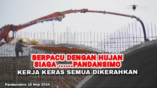 👷 SEMUANYA DIKERAHKAN ‼️ Pengecoran Mortar Busa Lantai Atas Jembatan Pandansimo update 15 Nop 2024