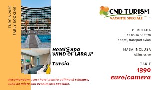 WIND OF LARA Hotel & Spa 5* - Charter Avion Antalya 2020