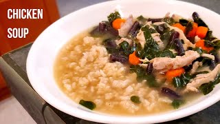 Garden to Table - Easy chicken soup recipe - fresh moringa