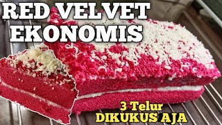 Resep RED VELVET CAKE di kukus dan super lembut