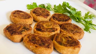 Pinwheel samoosa | crispy and tasty snack | simple recipe