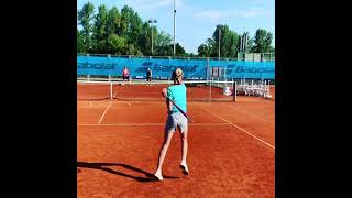 Tamina Kochta (2009) - Tennispractice #tenniskid