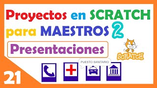 21 🟠 SCRATCH PARA DOCENTES :  PRESENTACIONES parte 2 - Figuras interactivas . ¡ clases divertidas !