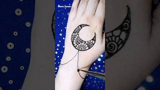 #shorts Chaand mehndi design with trick #mehndi #mehndidesigns #moonart