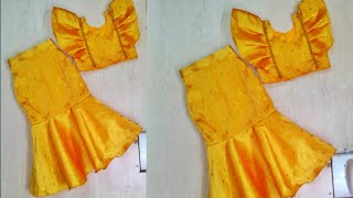 Baby blouse cutting and stitching |  Blouse cutting and stitching for 2-3 year baby |DIY baby blouse