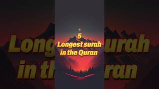 5 longest surah in the Quran 🤩#viral #islam #shorts#short #video #viral