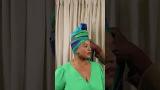 How to get a tall headwrap look with short hair #headwraptutorial #headwrapstyles