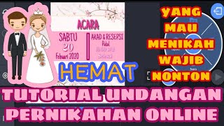 CARA MEMBUAT UNDANGAN PERNIKAHAN ONLINE INVITATION DIGITAL MENGGUNAKAN HP ANDROID || Jihan Tiara