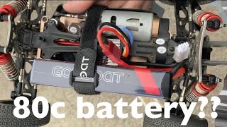 80c Goldbat Battery Test in WLTOYS 144001