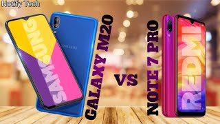 Samsung Galaxy M20 VS Redmi Note 7 Pro - Price | Specification | Camera | Launch date in india