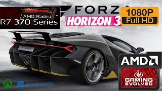 R7 370 - Forza Horizon 3 - 1080p/Low/Medium/High (Dynamic)