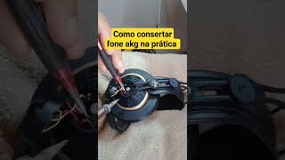 Tutorial consertando fone akg. #akg #consertos