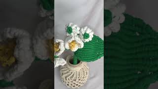 #MacrameLilyofValleyFlowers, #macrametutorials #crochet #macramediy