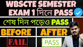 How to Pass Wbscte semester Exam in 1 day? Youth Hub Education| WBSCTE Semester Exam 2024-25