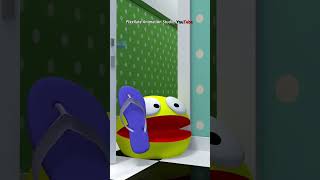 Pacman vs a little intruder 😂 #pacman #funny #memes #animation