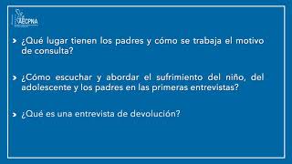 CURSO DE ESPECIALIZACIÓN. El proceso diagnóstico con niños, adolescentes y padres