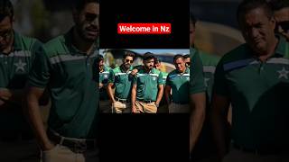 Warm Welcome to Nz - Pakistan Cricket Team 👌🇵🇰🏏  #welcome #cricket #viral #shortsfeed #trending