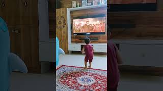 Advi learning devara song steps😍😍 copying jr NTR😀 #happylearning#happychildrensday #devara