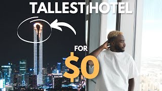 Staying a Night in the Tallest Hotel in the City, But I cant afford it.