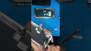 LCD iPhone kalian kek gini langsung ganti aja #iphonex #gantilcd #candraapplesolution