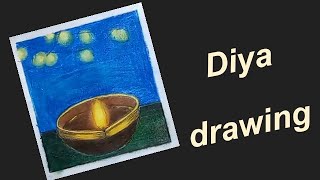 Diwali special drawing | Diya drawing | How to draw Diya| Happy Diwali |