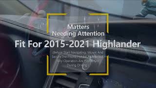 How to update Phone Holder for Toyota Highlander 2015-2020