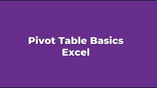 Using Excel Pivot Tables to Find Data