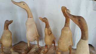 Handmade Wood Ducks (handmade wooden art home decoration)