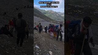 Amarnath yatra 2024 || Day -2 Seshnaag to Ganesh TOP #mahadev #amarnath #youtubeshorts #shivshankar