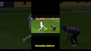 Ronaldo is better before #beforeandafter  #goat